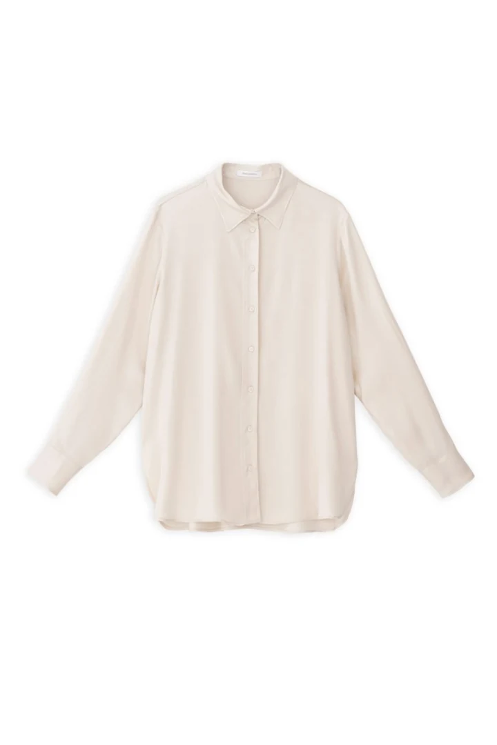 Philosophy Πουκάμισο Oversized Satin Ecovero - Image 4