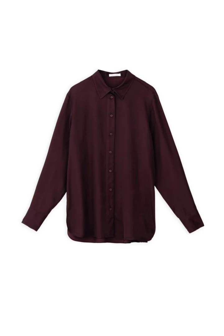 Philosophy Πουκάμισο Oversized Satin Ecovero - Image 5