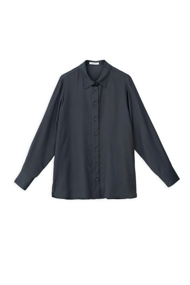 Philosophy Πουκάμισο Oversized Satin Ecovero - Image 6