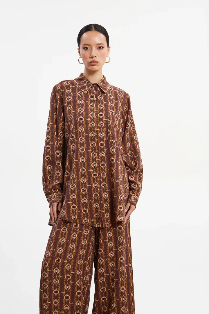 Ananke Frida tencel printed shirt