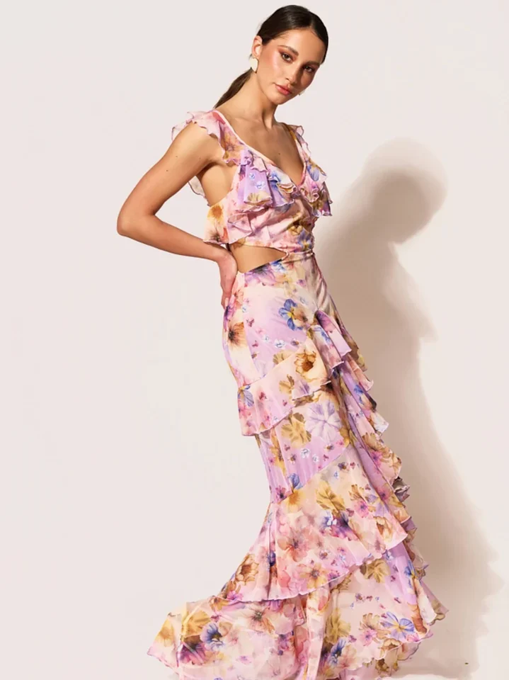 Erya Lilian Maxi Ruffle Dress