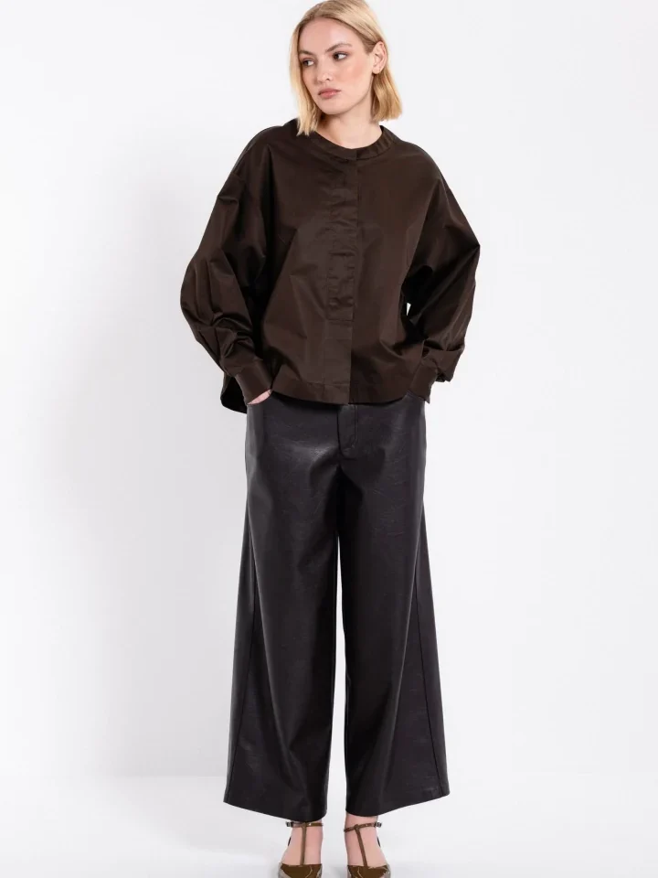 Philosophy Cropped Top Poplin