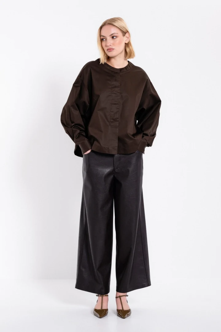 Philosophy Cropped Top Poplin