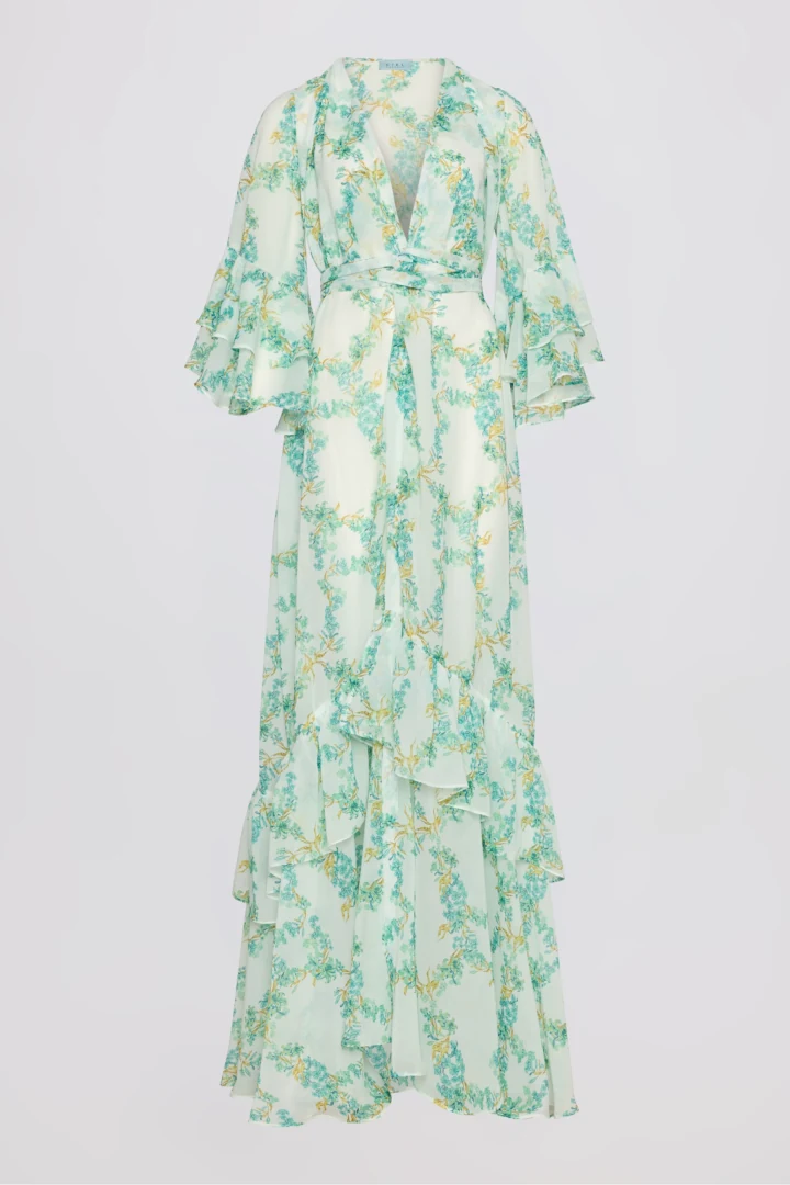 ciel-concept-grace-kimono γυναικείο φόρεμα κιμονό ciel concept grace kimono με εντυπωσιακό πολύχρωμο abstract τύπωμα