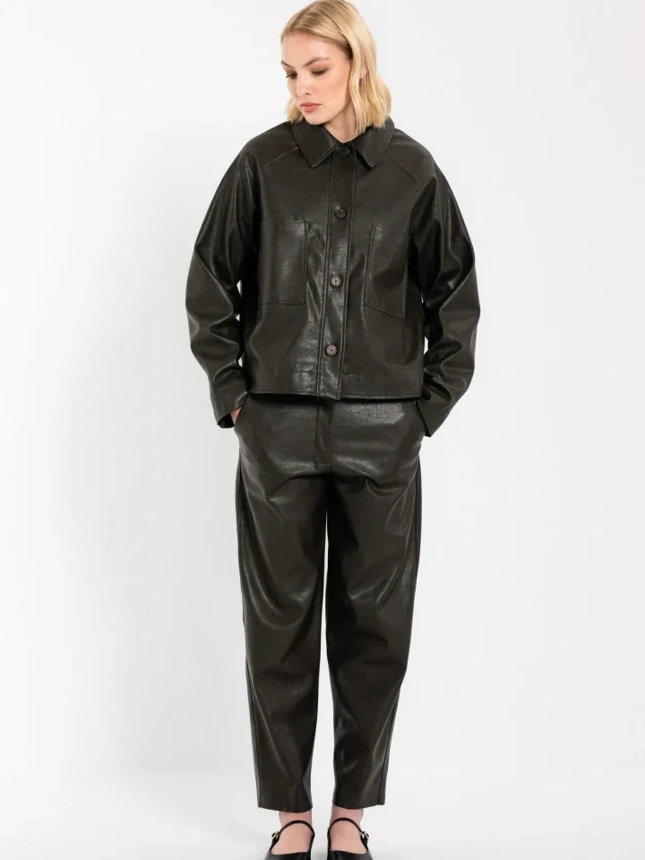 Philosophy Παντελόνι Leather Regular