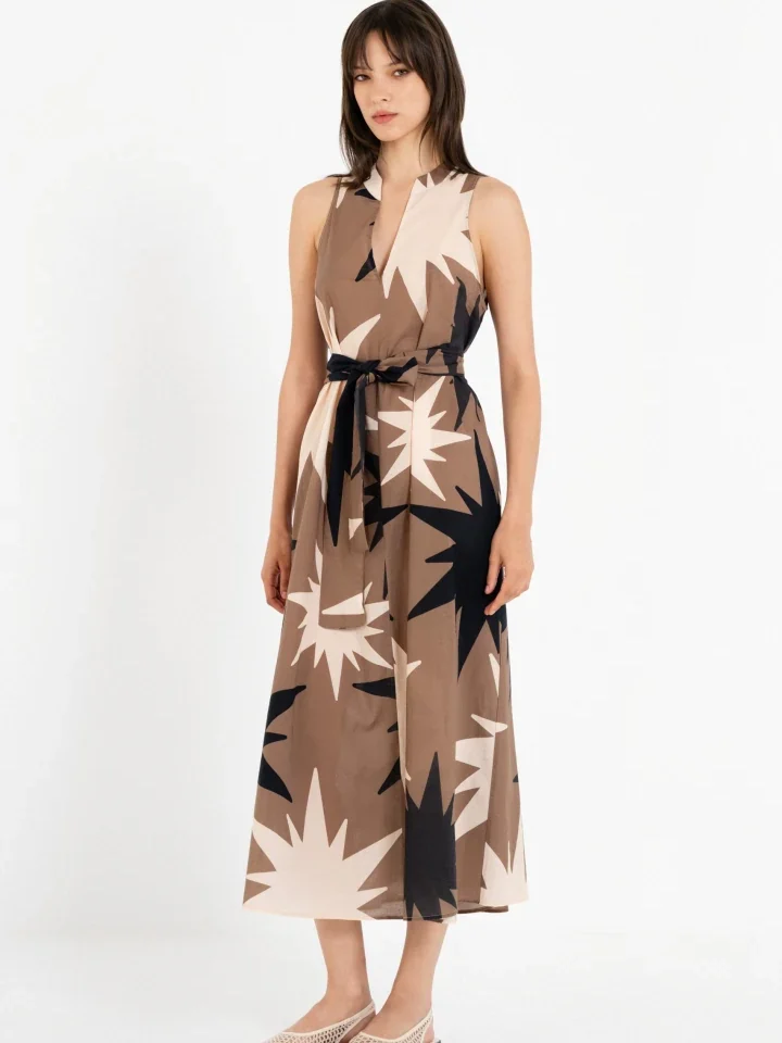 Philosophy Neckdress Maxi Voile Print