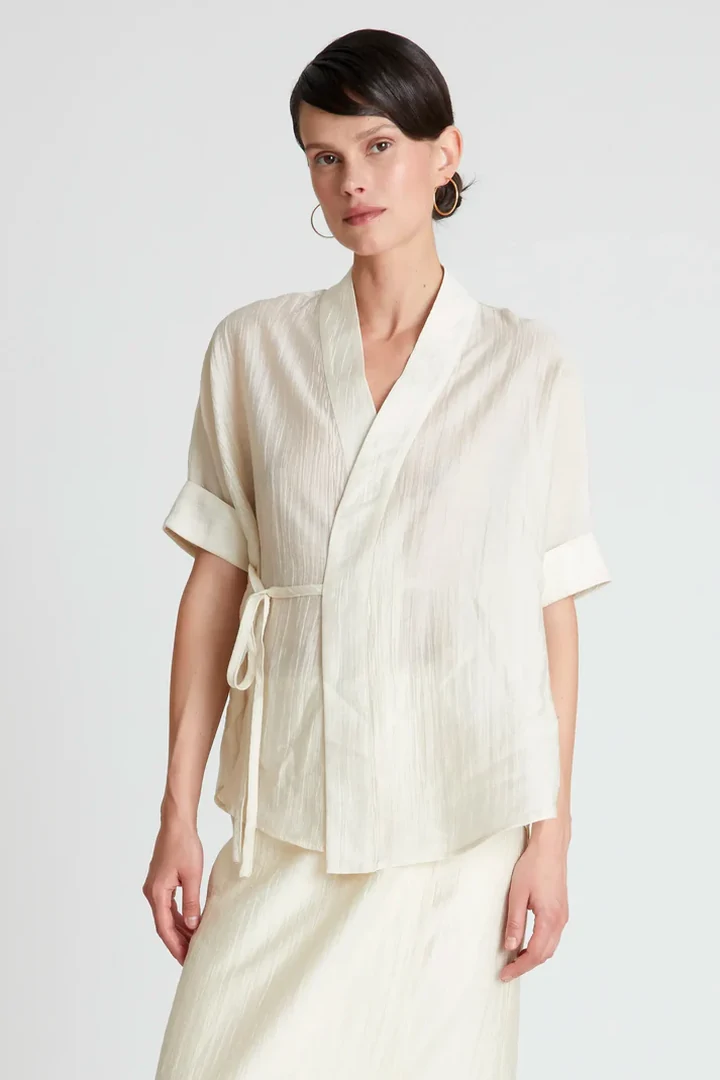 Long straight white skirt