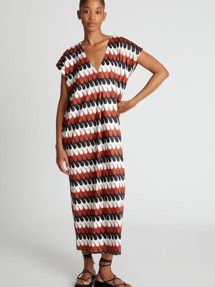 Kaftan largo estampado Levante