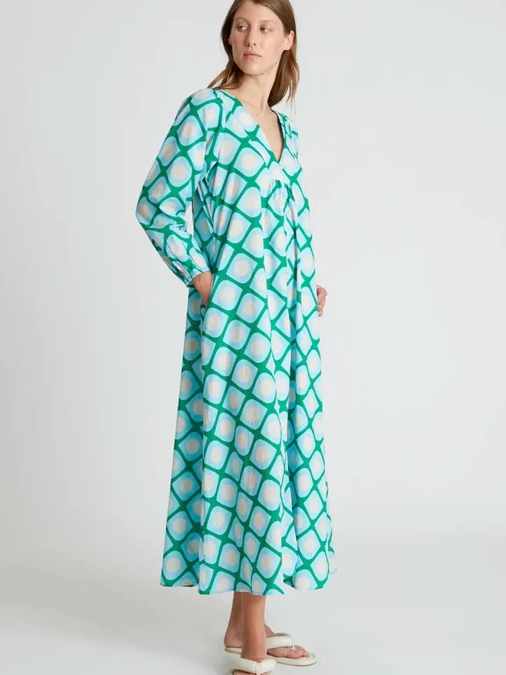 Poniente printed long dress