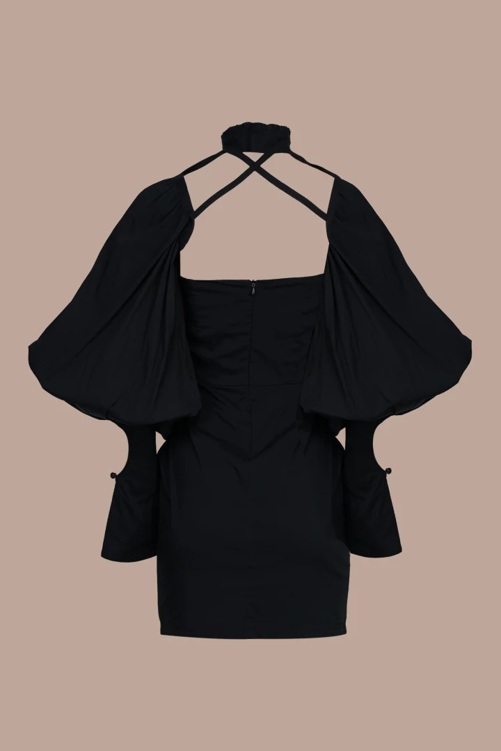 Koresho Boa black mini dress - Image 3