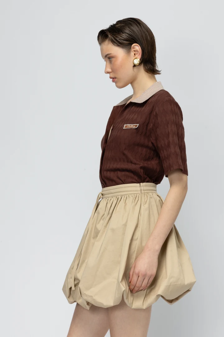 φούστα mallory the label sao paolo άνετη εφαρμογή σε street style γυναικείο ρούχο από ελαστικό βαμβάκι