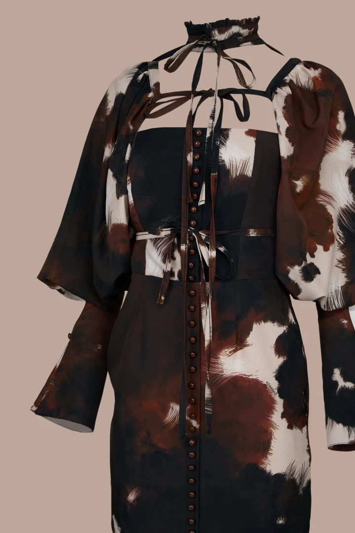 Koresho Boa cow mini dress - Image 2