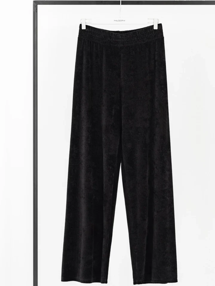 Philosophy Παντελόνι Velour Corduroy Wide Leg