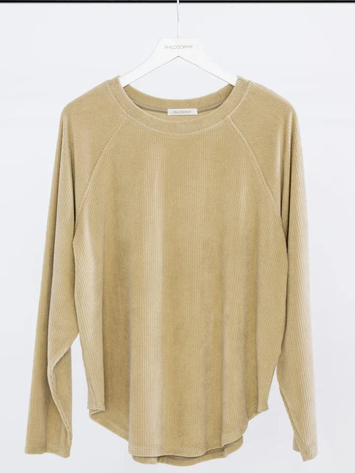 Philosophy Sweatshirt Velour Corduroy