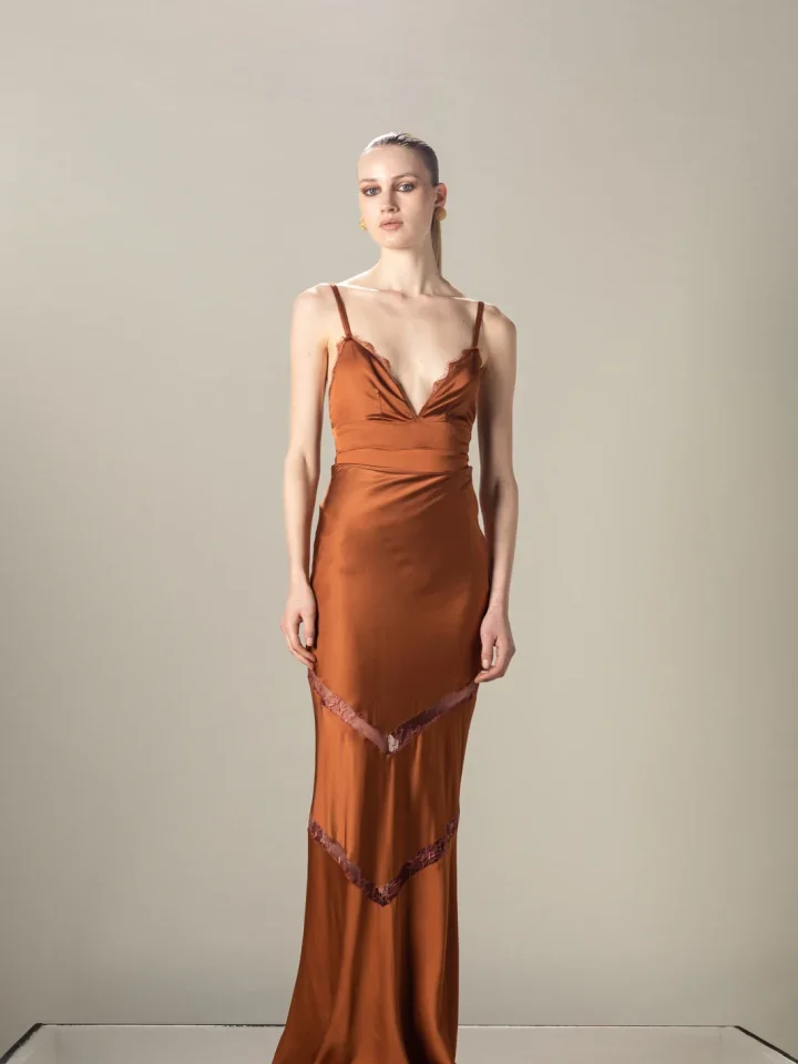 A PIECE OF ME Iris skirt Burnt Brown