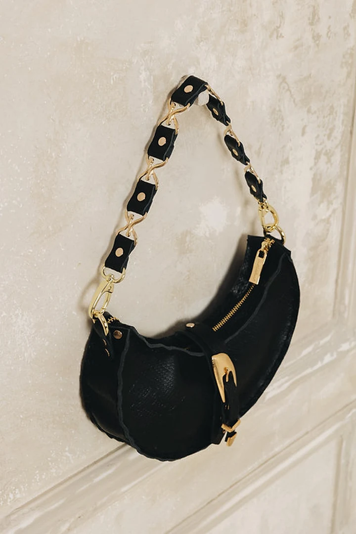 "More than this" shoulder bag, gold metal - Image 2