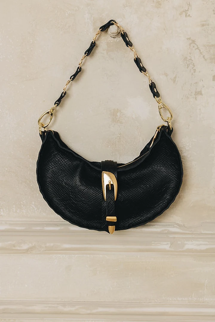 "More than this" shoulder bag, gold metal - Image 3