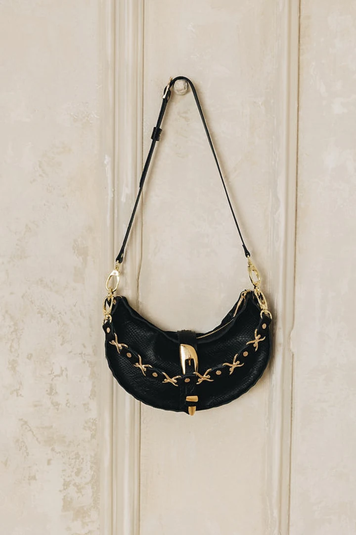 "More than this" shoulder bag, gold metal - Image 6