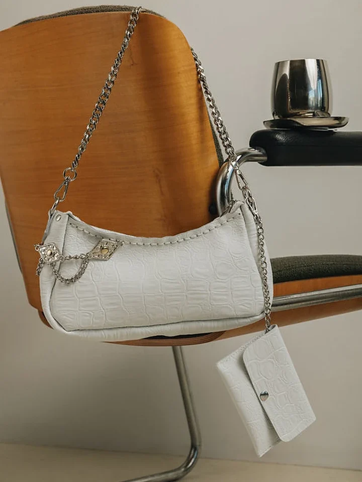χειροποίητη δερμάτινη τσάντα ώμου individual art leather rushmere off white