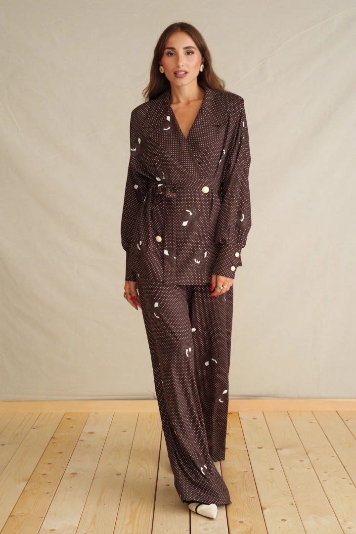 Her Closet Brown Classic Pants - Image 3