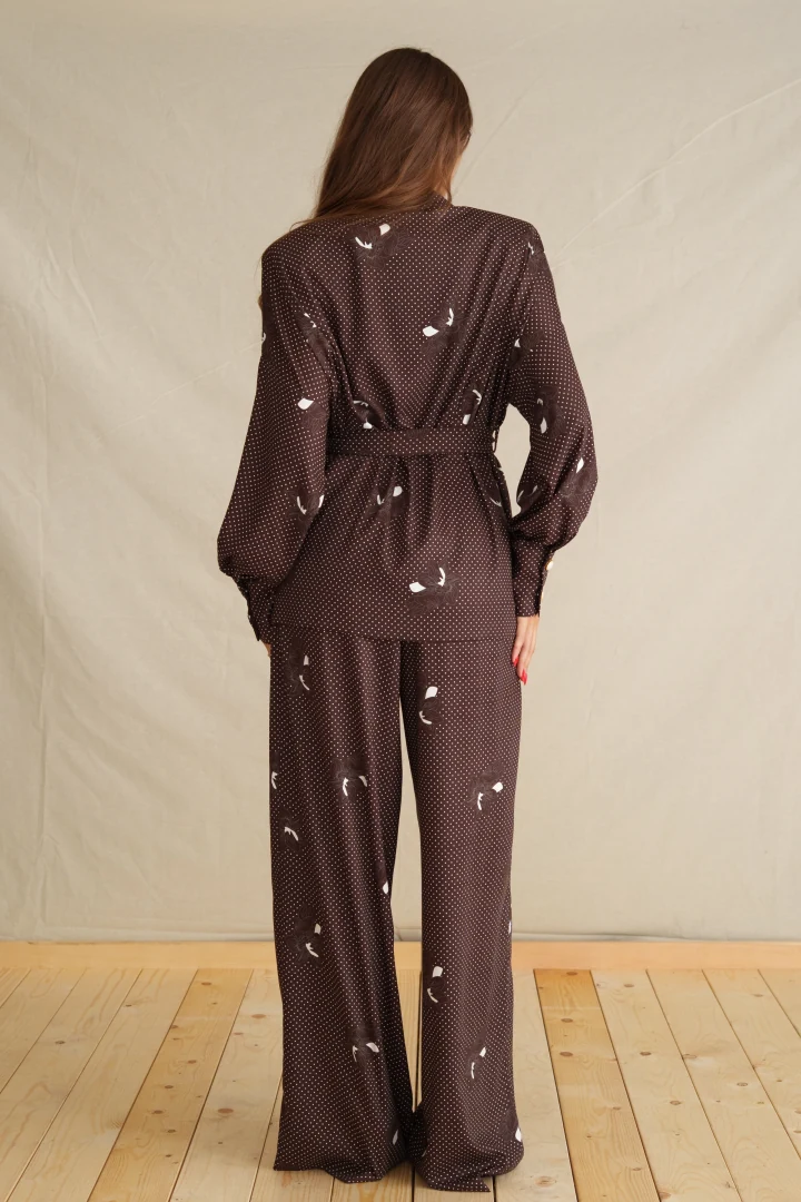 Her Closet Brown Classic Pants - Image 4