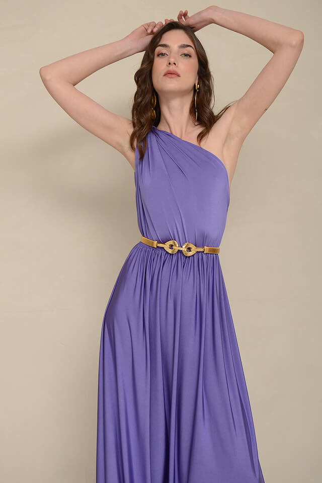 NASH ARTEMIS DARK LILAC DRESS muse boutique