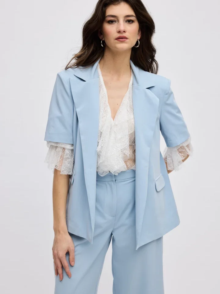 ciel-concept-blazer-ciel ανοιχτό γυναικείο blazer ciel σε one size άνετη εφαρμογή, ιδανικό για κομψό ανοιξιάτικο layering
