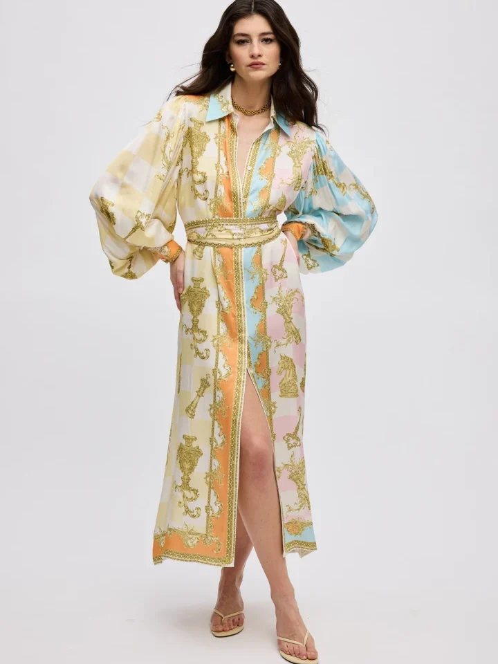 ciel-concept-diana-shirtdress αέρινο γυναικείο midi φόρεμα από 100% βισκόζη της συλλογής ss26 για κομψές day to night εμφανίσεις