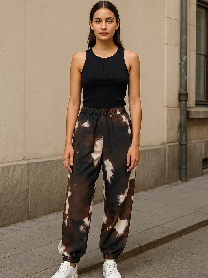 Koresho Otter cow track pants