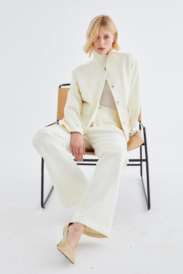 JOVONNA LONDON ATHENS TROUSERS CREAM - Image 5