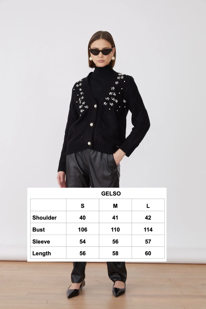 JOVONNA LONDON GELSO CARDIGAN BLACK - Image 5