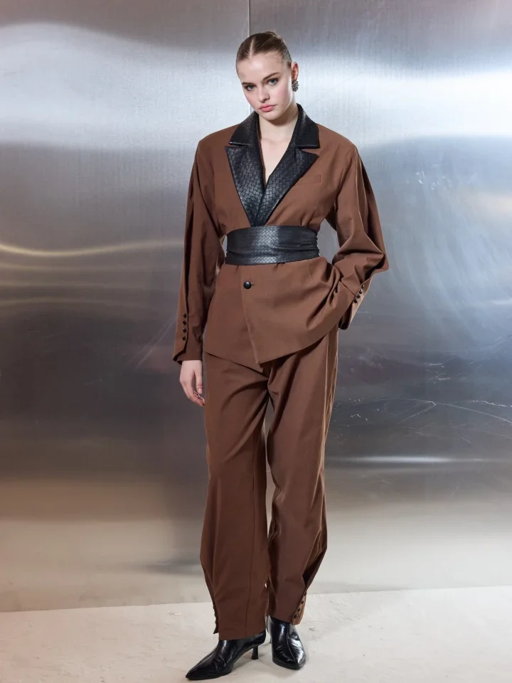 Ciel Oxford Pants Brown