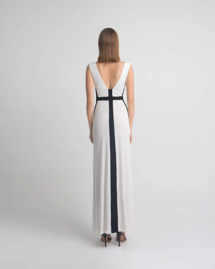 MYSTIS MAXI DRESS WHITE - Image 3