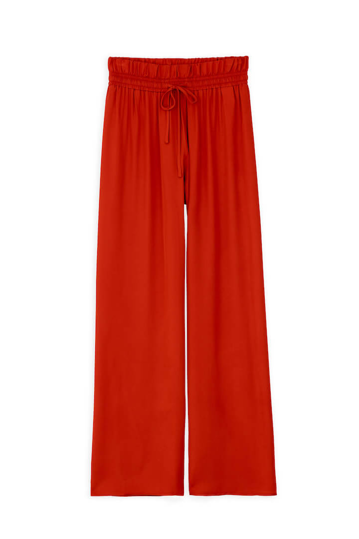 Philosophy-Wide-Leg-Pants-Satin-Fine-Ecovero-Dark-Orange