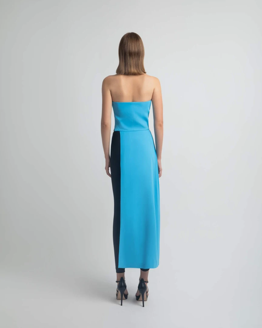 MYSTIS BLOUSE-DRESS CERULEAN - Image 3