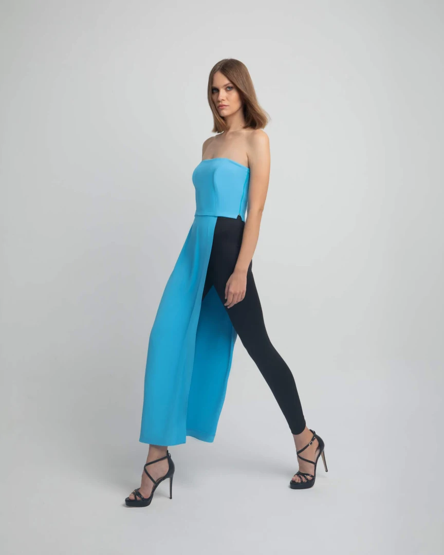 MYSTIS BLOUSE-DRESS CERULEAN