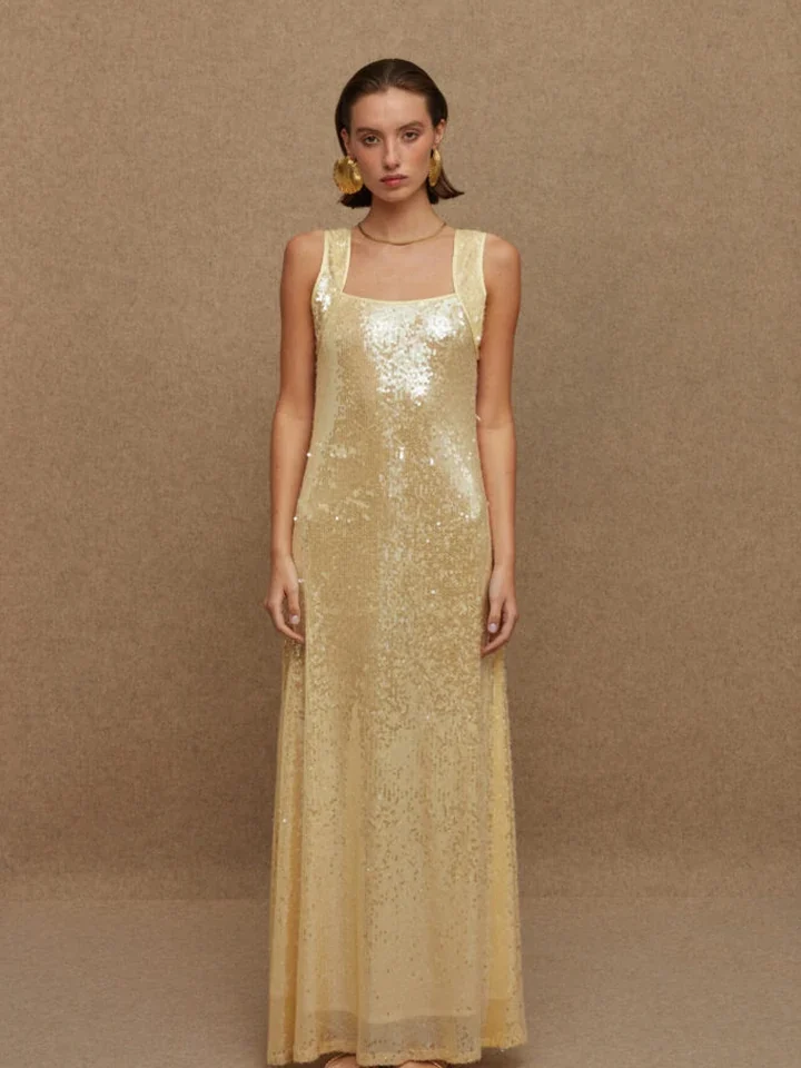 PATHOS DRESS LIGHT YELLOW