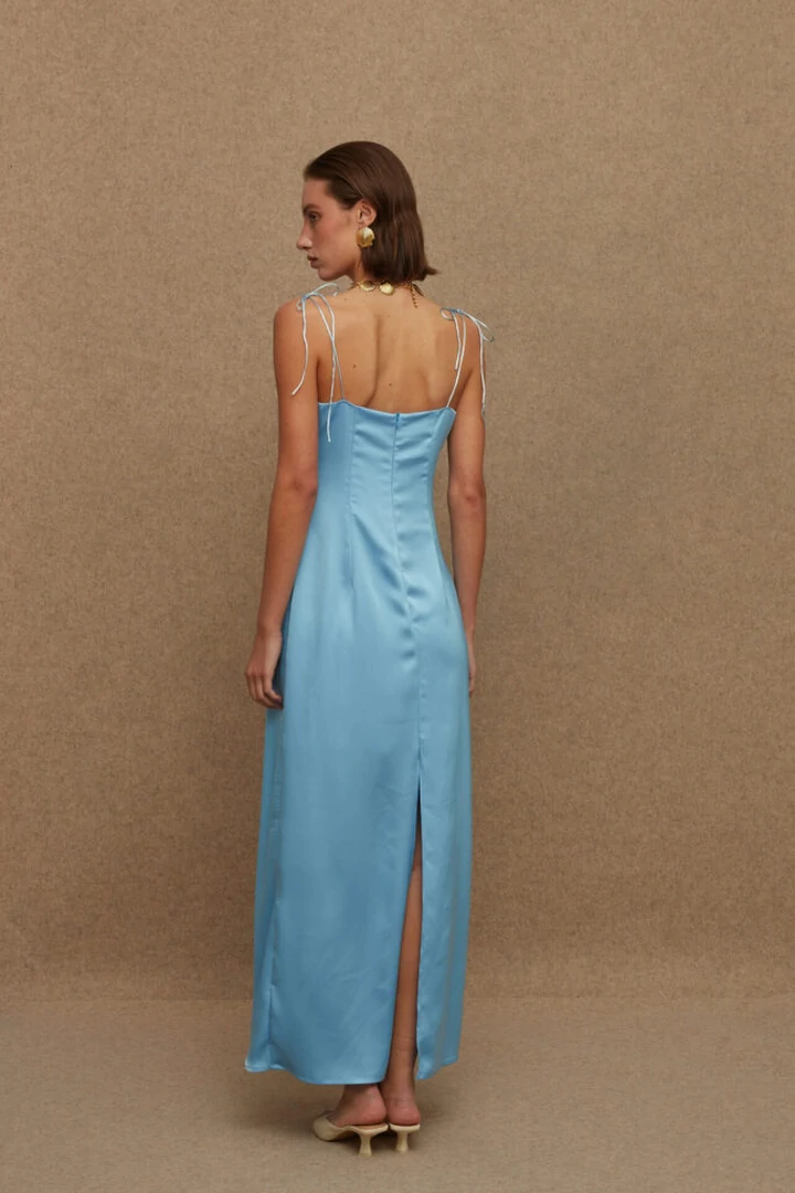 ERRIKA DRESS LIGHT BLUE - Image 4