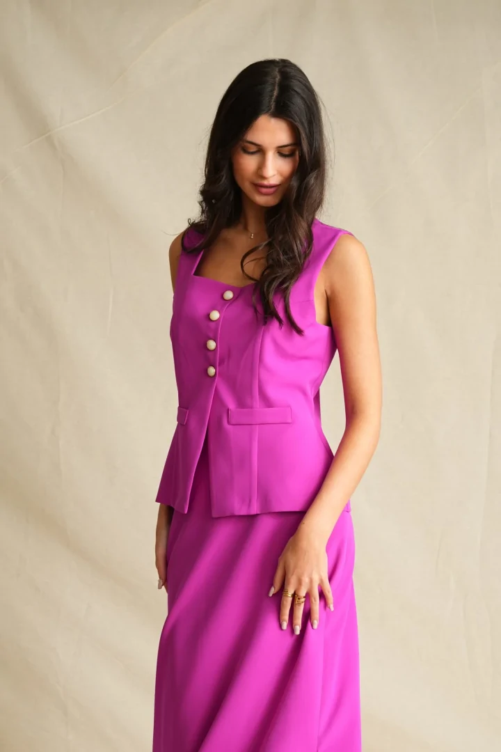 Dark Violet Vintage Top - Image 2