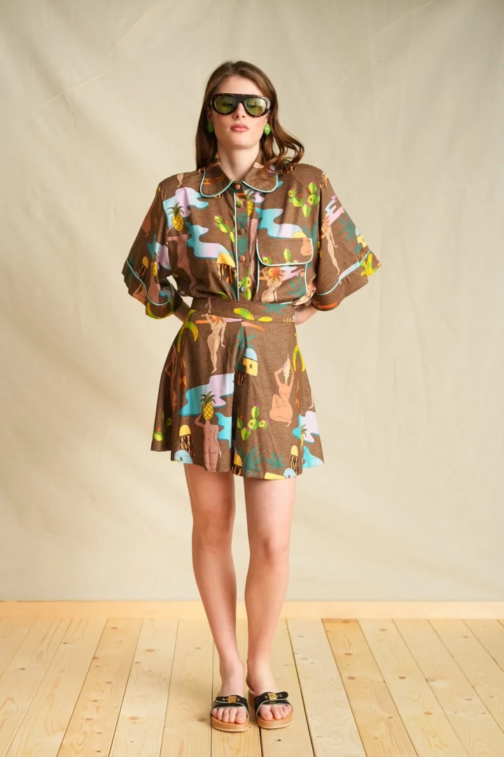 Brown Edem Close Shorts - Image 2