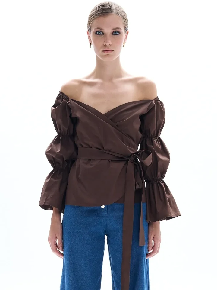 Be A Bee Dutchess Shirt Brown