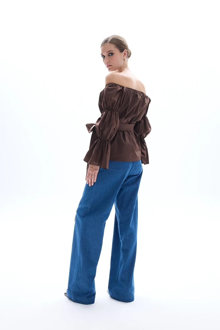 Be A Bee Dutchess Shirt Brown - Image 4