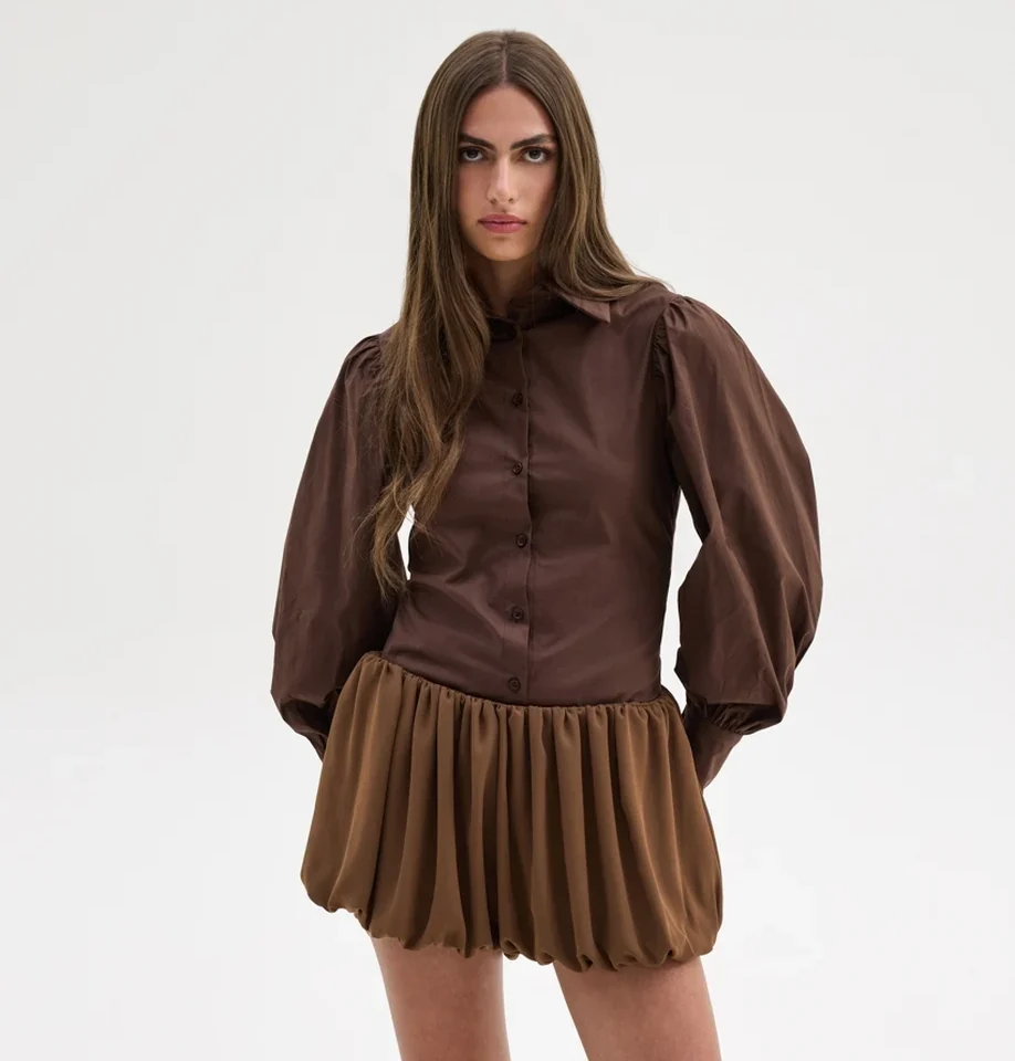 SUNSETGO CHRISTINA SHIRT Brown
