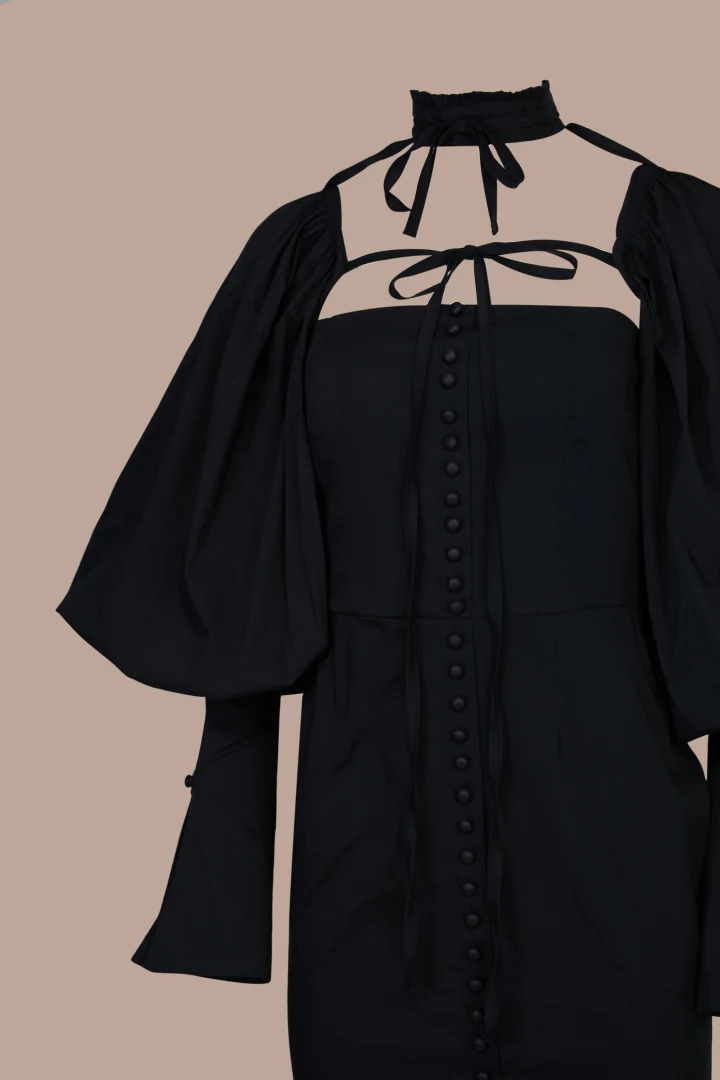 Koresho Boa black mini dress - Image 2