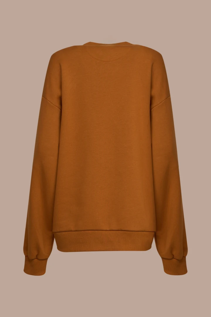 Koresho Raven camel puff oversized hoodie - Image 2