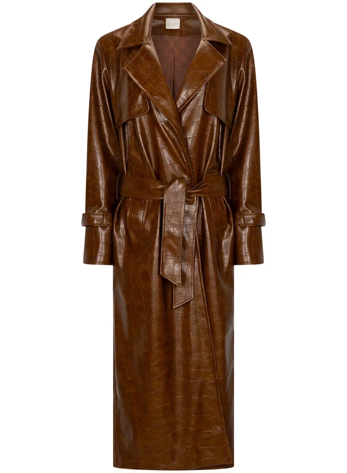 INSOMNIA TRENCH COAT BROWN