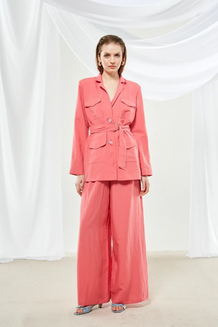 Ananke Senna coral pink wide pants