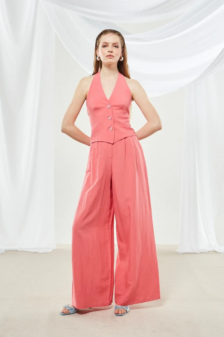 Ananke Senna coral pink wide pants - Image 4