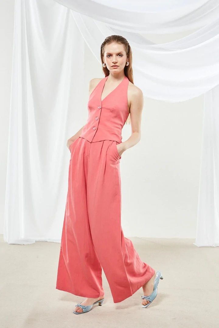 Ananke Senna coral pink wide pants - Image 3