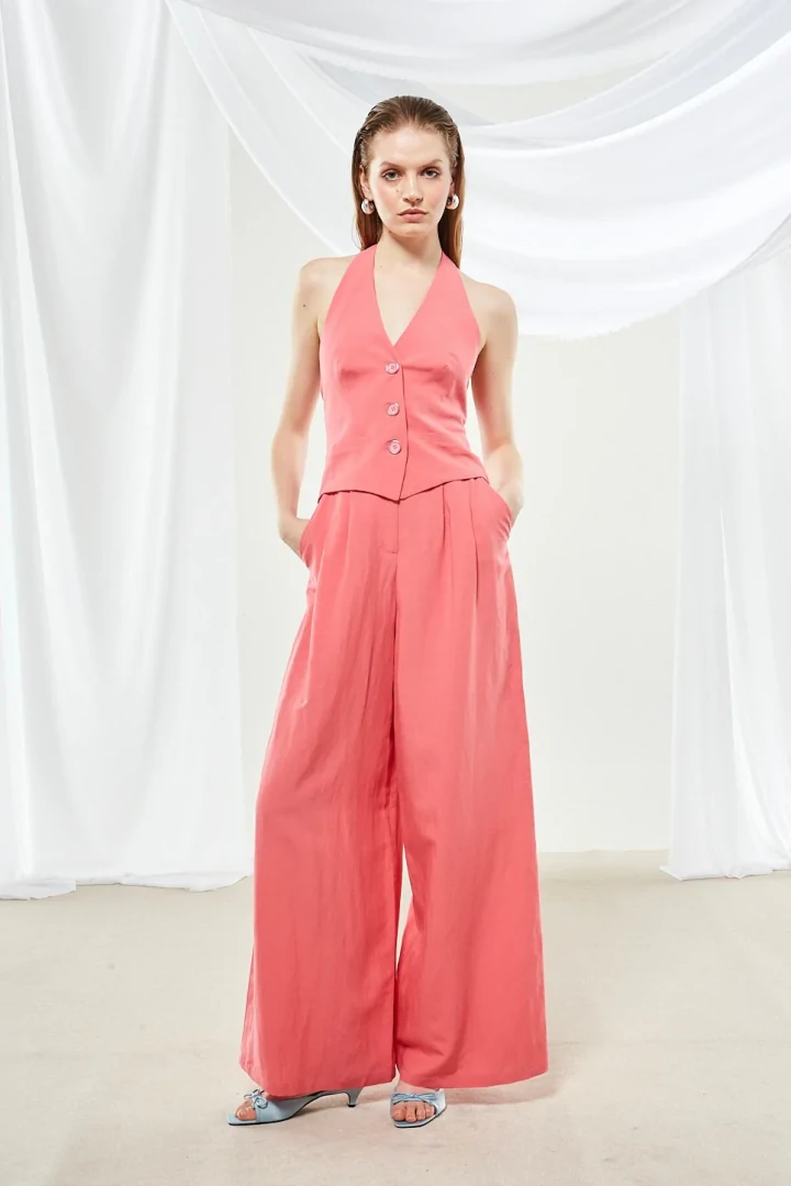 Ananke Senna coral pink wide pants - Image 5